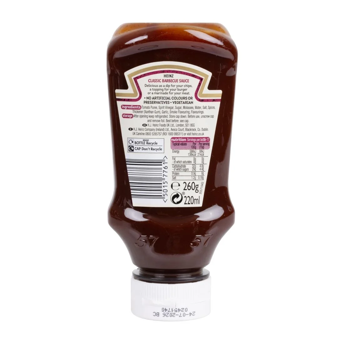 Heinz Table Top Classic Barbecue Sauce 220ml (8 Pack) - Image 2