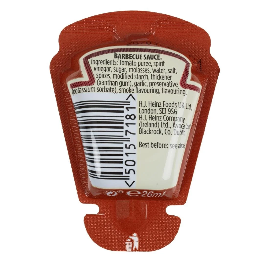 Heinz Classic BBQ SqueezMe! Sachets 26ml (70 Pack) - Image 3