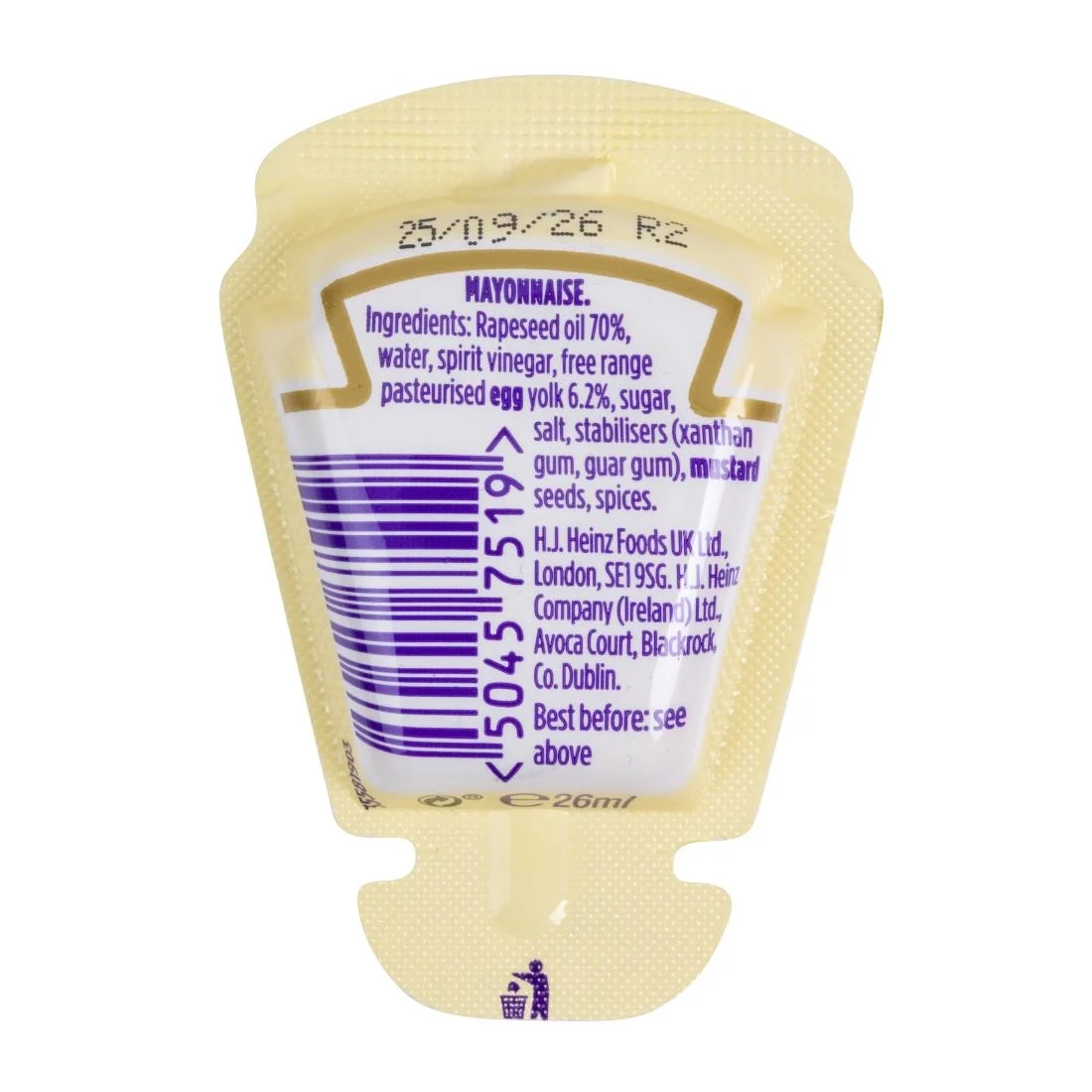 Heinz Mayonnaise SqueezMe! Sachets 26ml (70 Pack) - Image 4