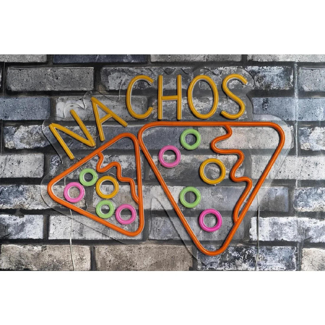 A1 Equipment Nachos Neon Style LED Light-up Sign A7695 - Image 4