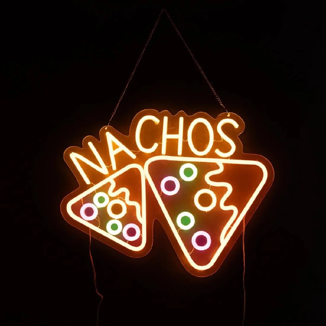 A1 Equipment Nachos Neon Style LED Light-up Sign A7695 - Image 5