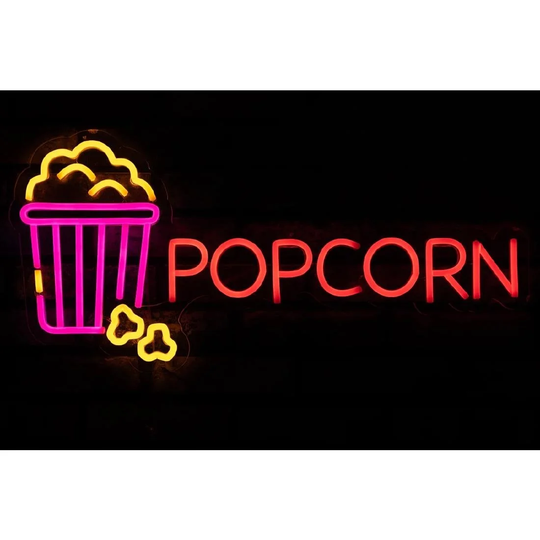 A1 Equipment Popcorn Neon Style LED Light-up Sign A7374 - Image 4