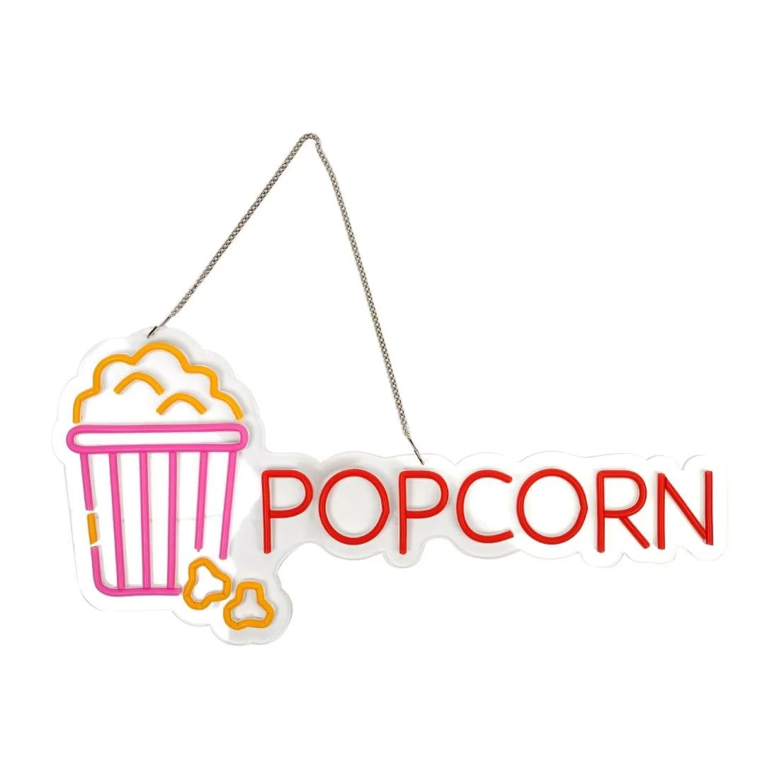 A1 Equipment Popcorn Neon Style LED Light-up Sign A7374 - Image 1