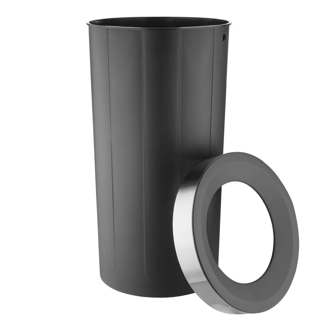 Bolero Bin with Open Top Lid Black 60Ltr - Image 4