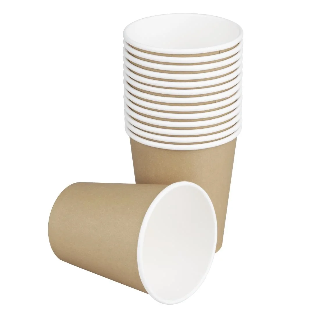 Fiesta Recyclable Hot Cups Single Wall Kraft 6oz (1000 Pack) - Image 5