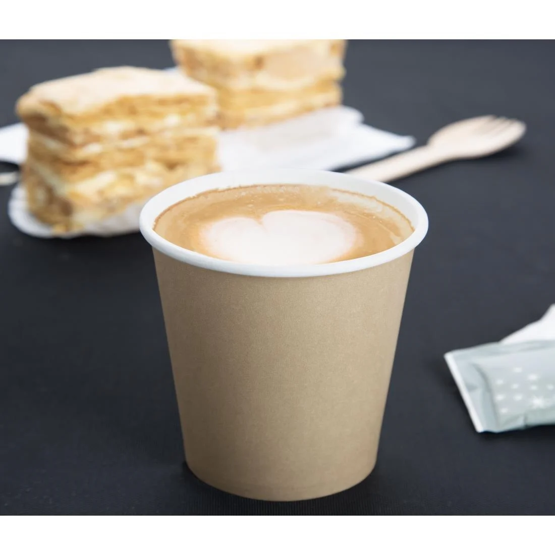 Fiesta Recyclable Hot Cups Single Wall Kraft 6oz (1000 Pack) - Image 6