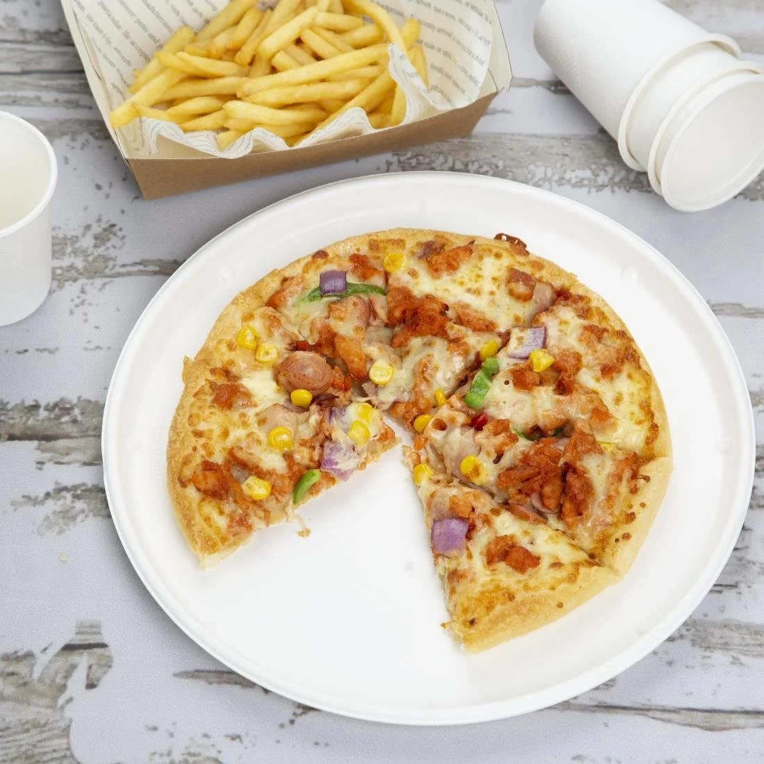 Fiesta Compostable Bagasse Round Plates 304mm (50 Pack) - Image 5