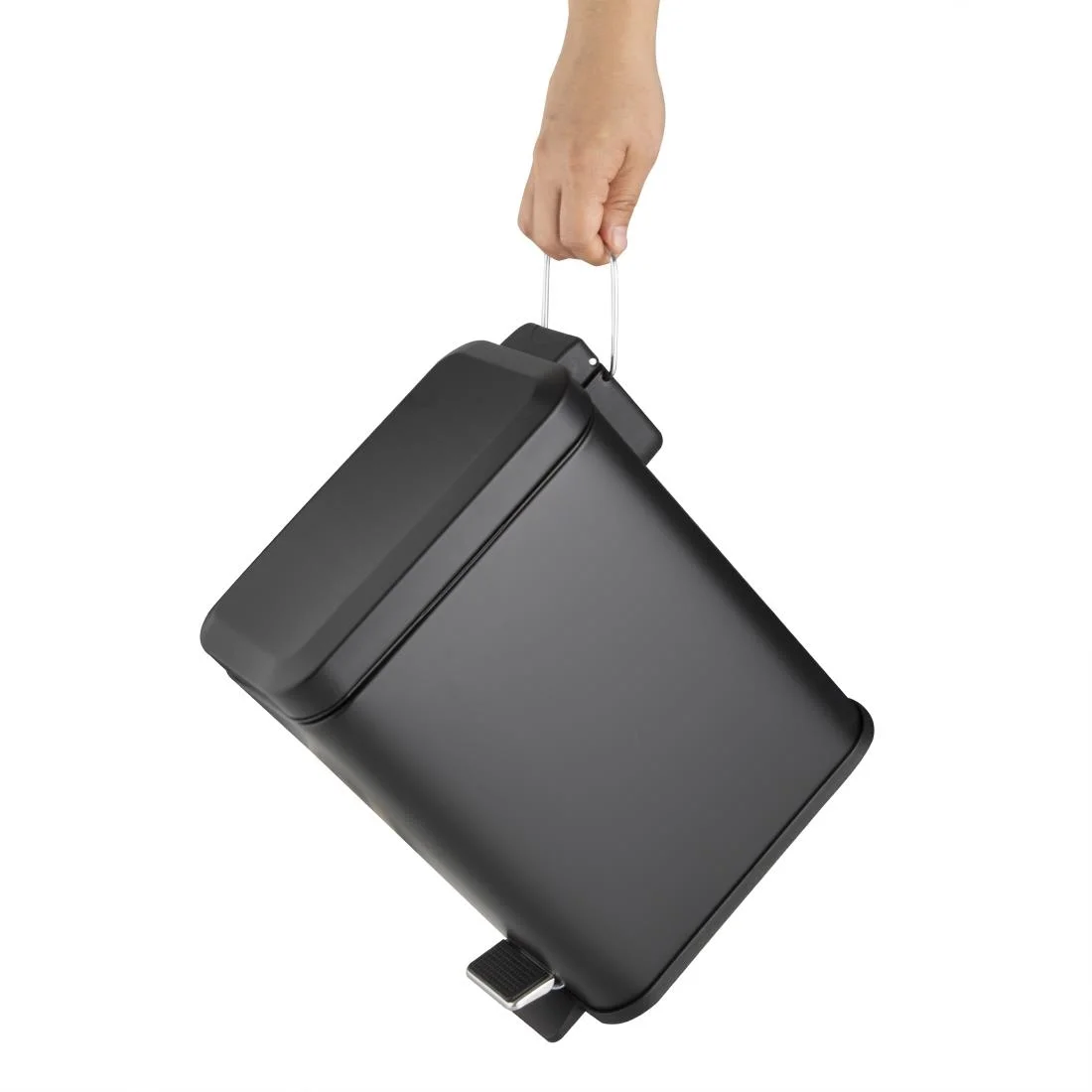 Jantex Slim Pedal Bin Black 5Ltr - Image 3