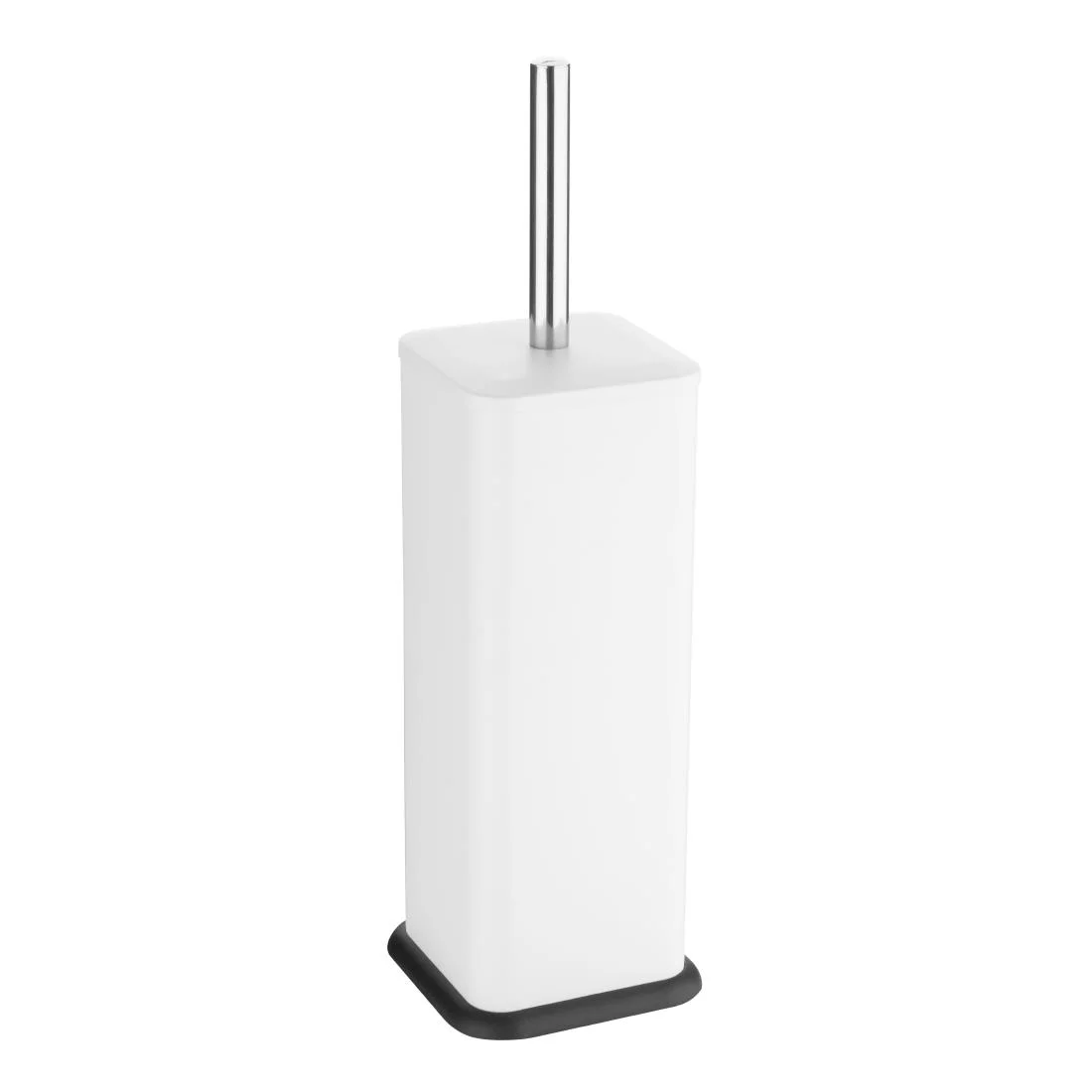 Jantex Square Toilet Brush and Holder - White - Image 2