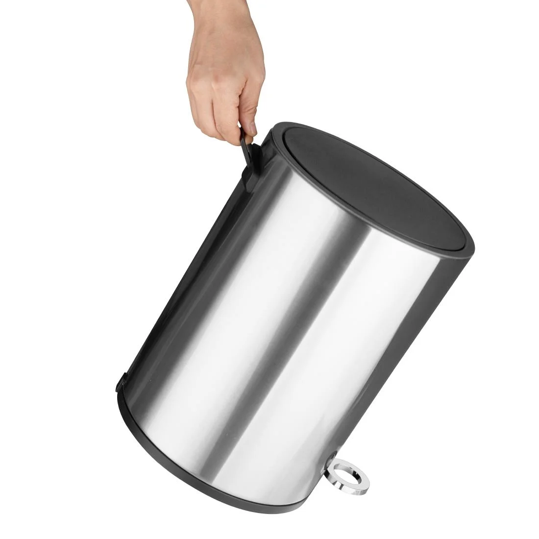 Jantex Pedal Bin Brushed Steel 3Ltr - Image 3