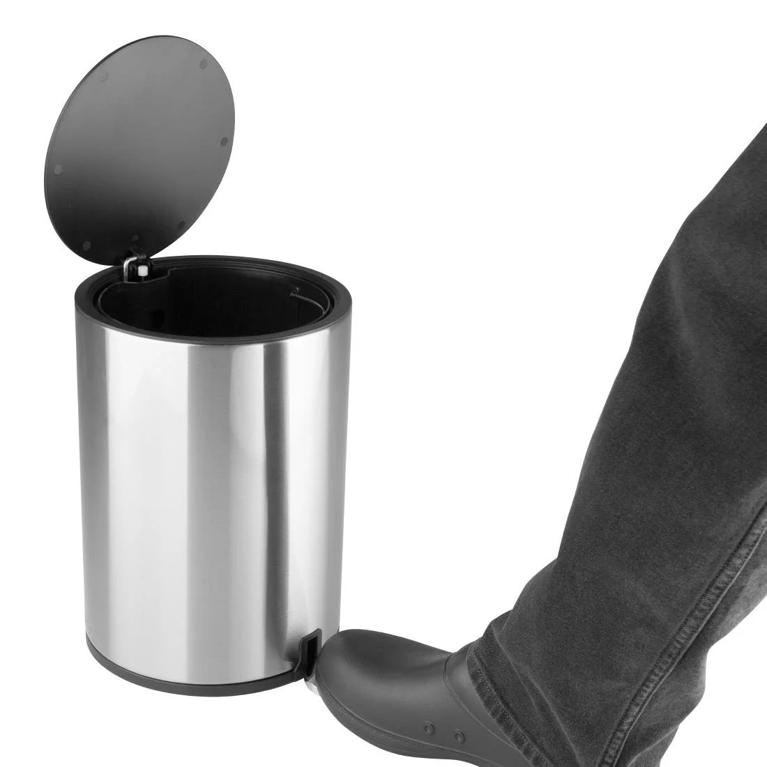 Jantex Pedal Bin Brushed Steel 3Ltr - Image 5
