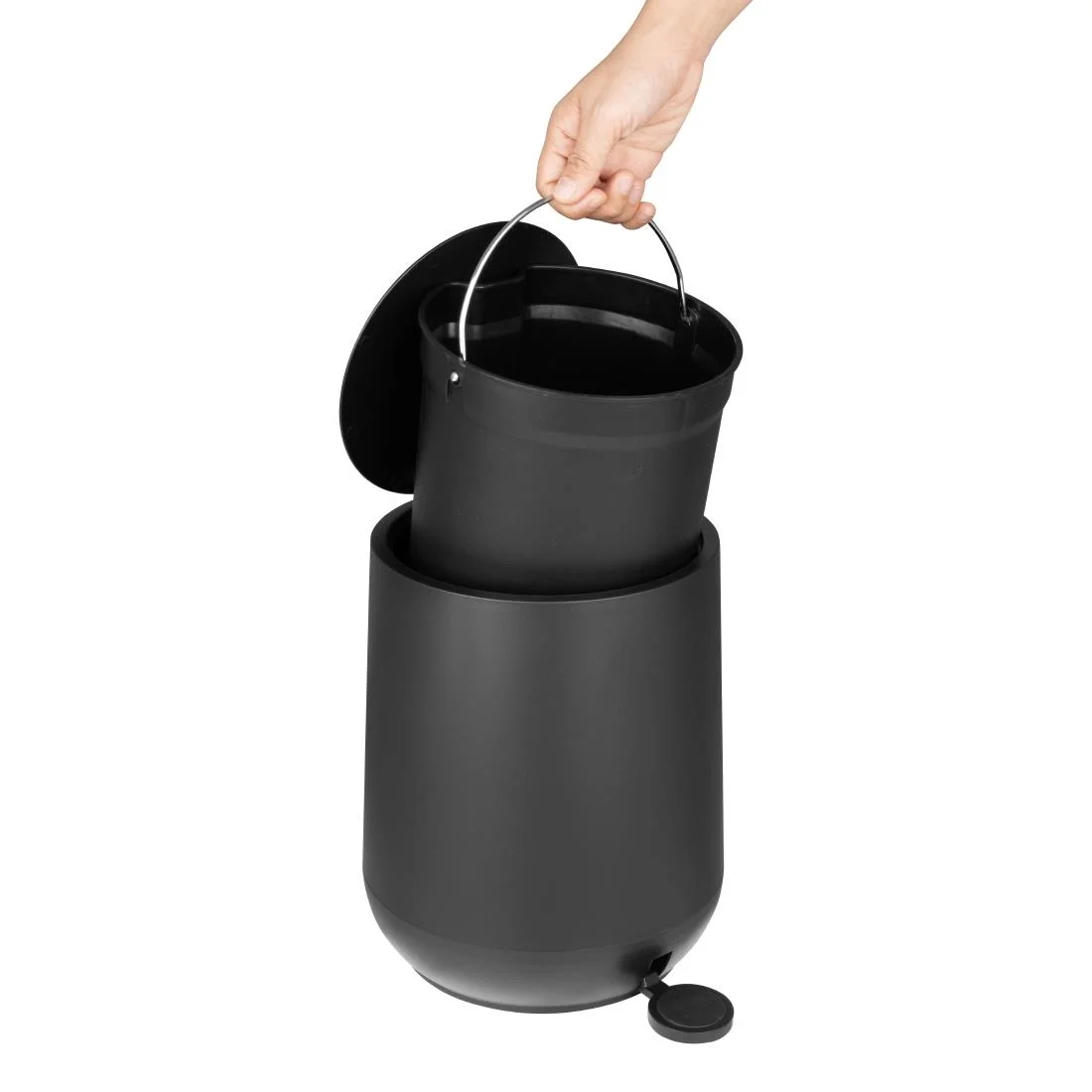 Jantex Pedal Bin Black 5Ltr - Image 3