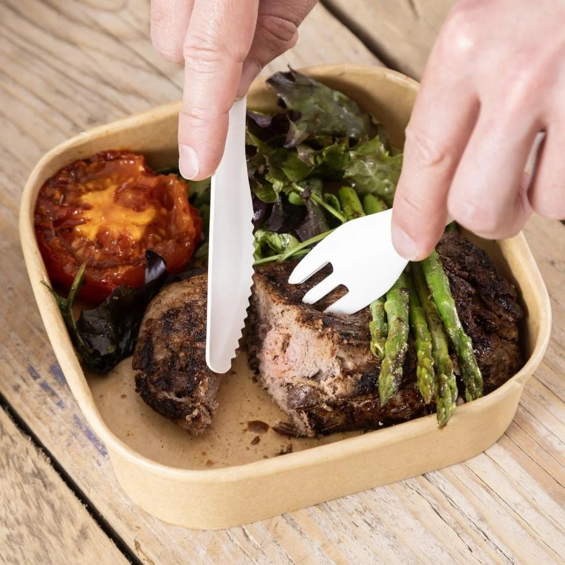 Fiesta Compostable Paper Knives 165mm (100 Pack) - Image 3