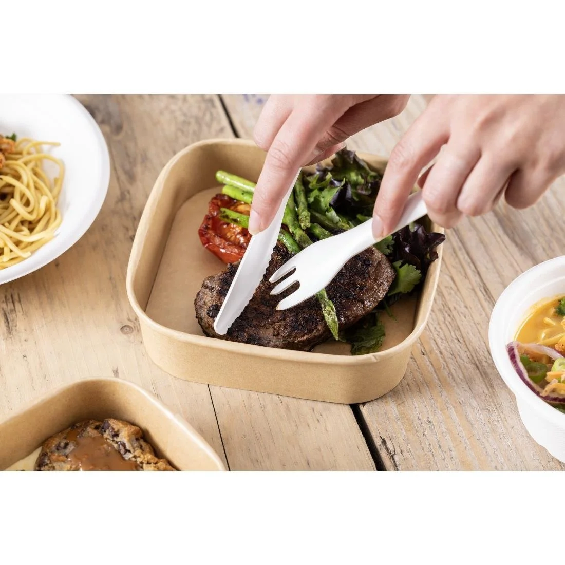 Fiesta Compostable Paper Knives 165mm (100 Pack) - Image 4