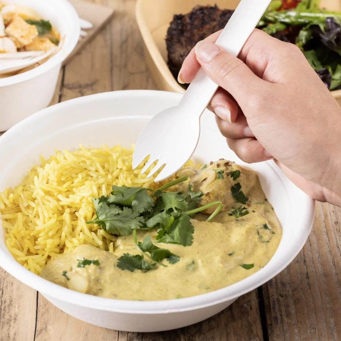 Fiesta Compostable Paper Sporks 160mm (100 Pack) - Image 8