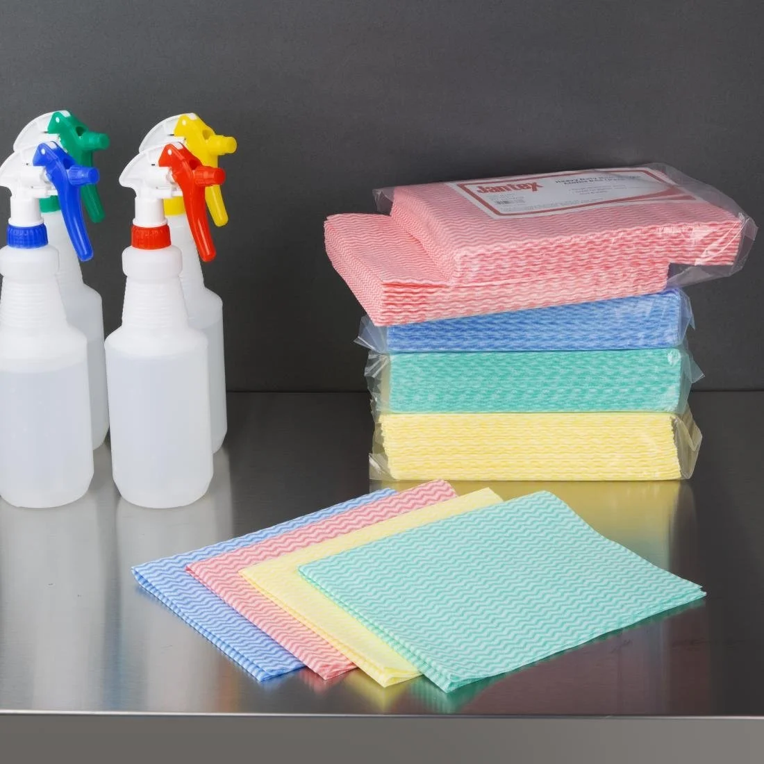 Jantex Heavy Duty Non-Woven Cloths Yellow (25 Pack) - Image 5