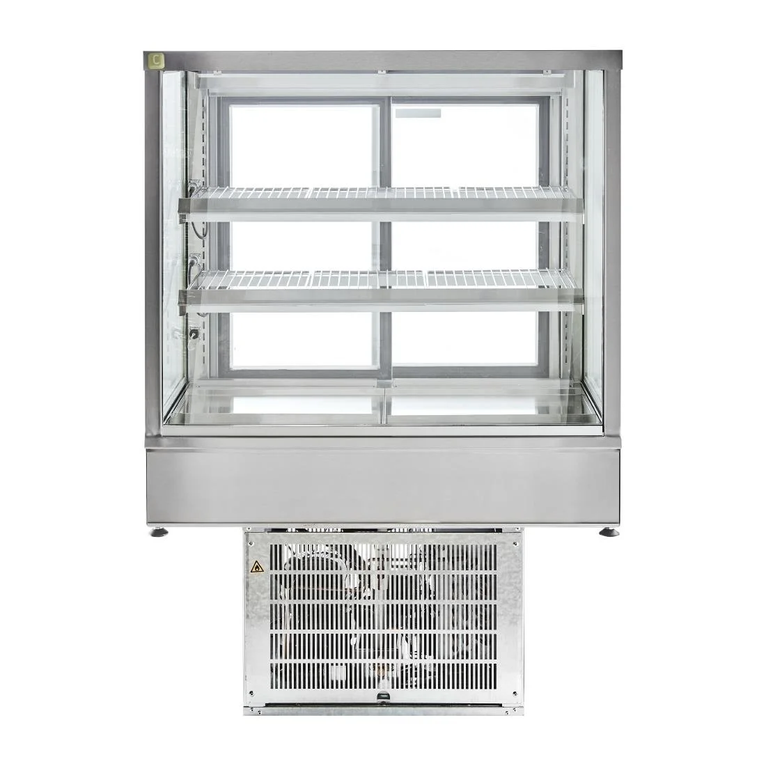 Cossiga Tower STG Refrigerated Countertop Drop-in Display w/Solid Front Glass & Rear Sliding Doors - Image 2