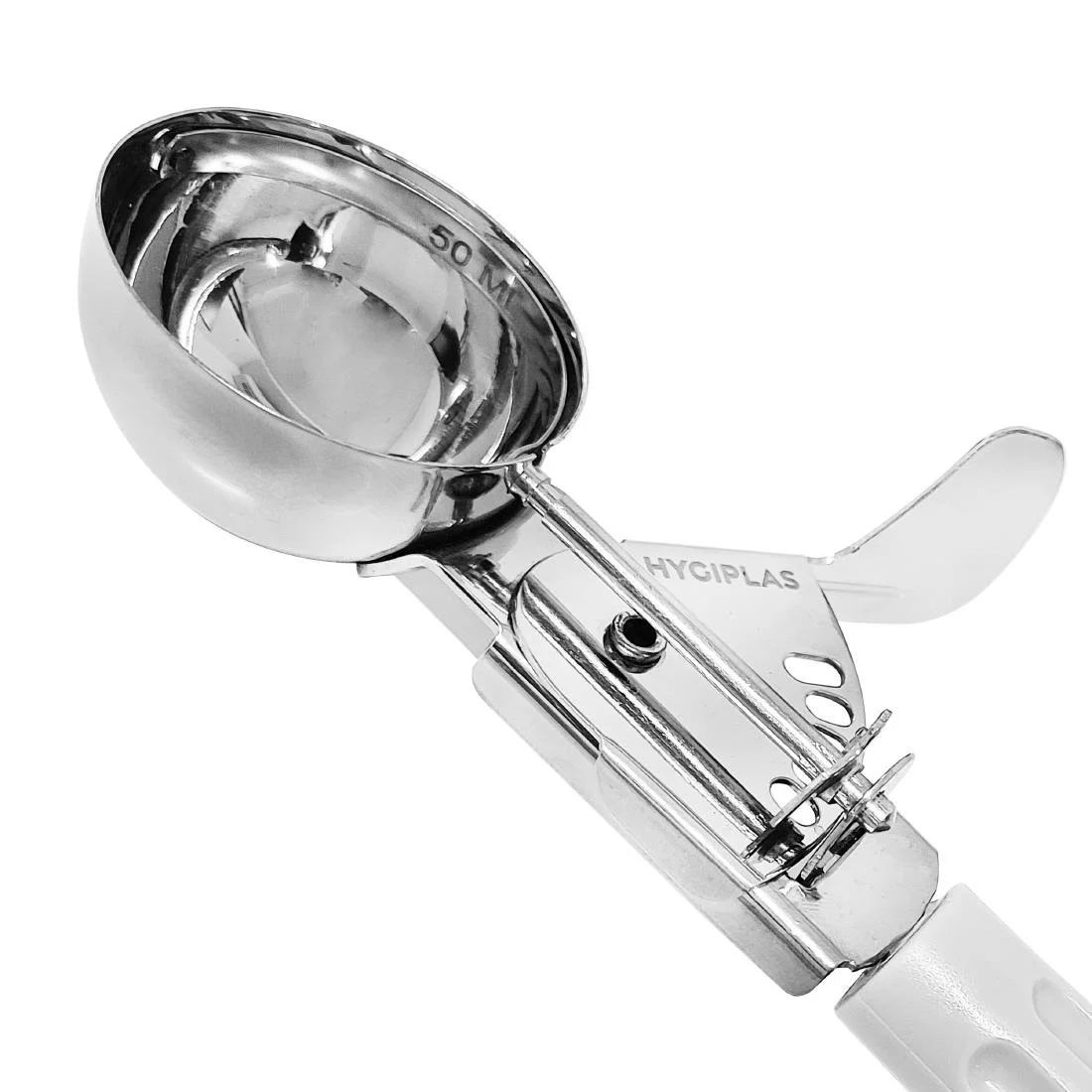 Hygiplas Ice Cream Scoop White 50ml - Image 3