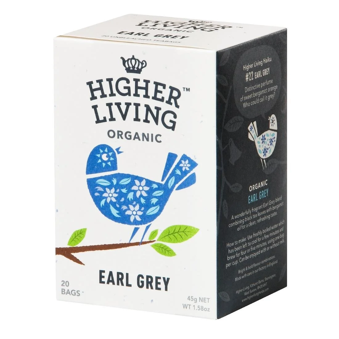 Higher Living Earl Grey Organic Teabags (80 Pack) - Image 2