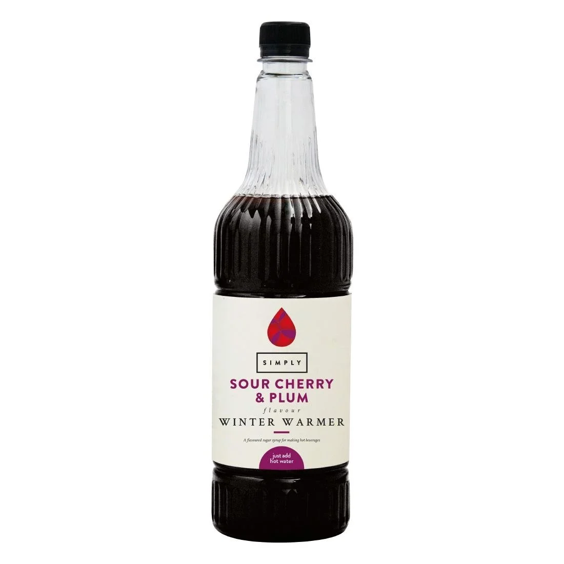 Simply Winter Warmer Sour Cherry & Plum Syrup 1Ltr - Image 1