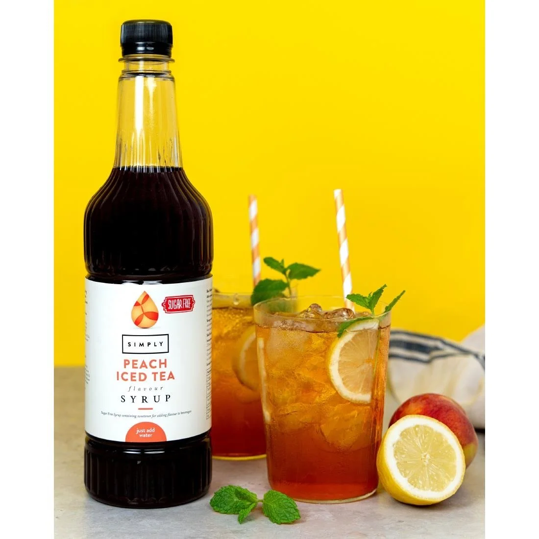 Simply Sugar-Free Peach Iced Tea Syrup 1Ltr - Image 5