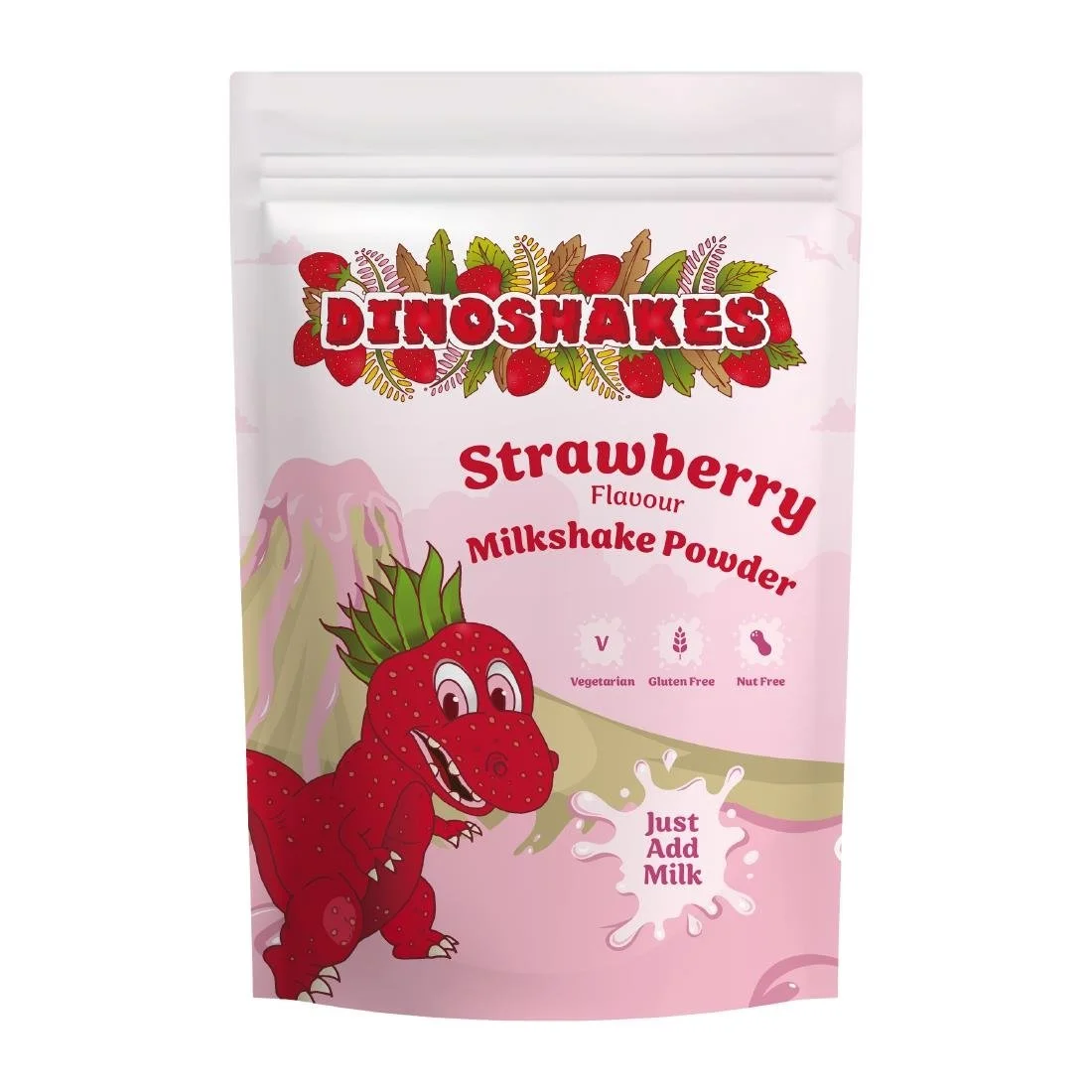 Dinoshakes Milkshake Powder Strawberry 1kg - Image 1