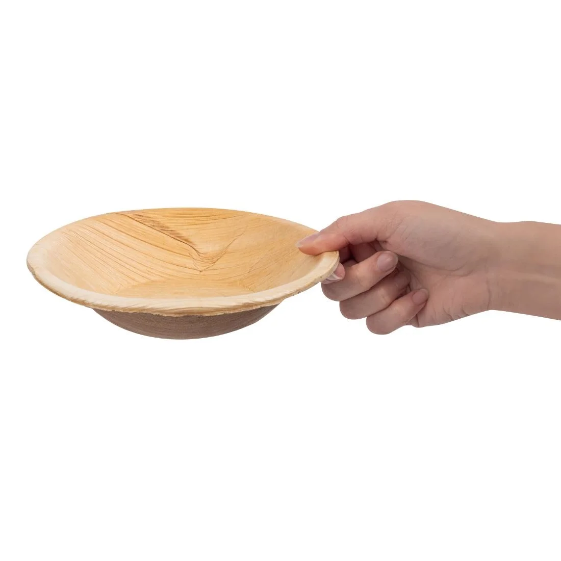 Fiesta Compostable Deep Palm Leaf Plates Round 175mm (100 Pack) - Image 6
