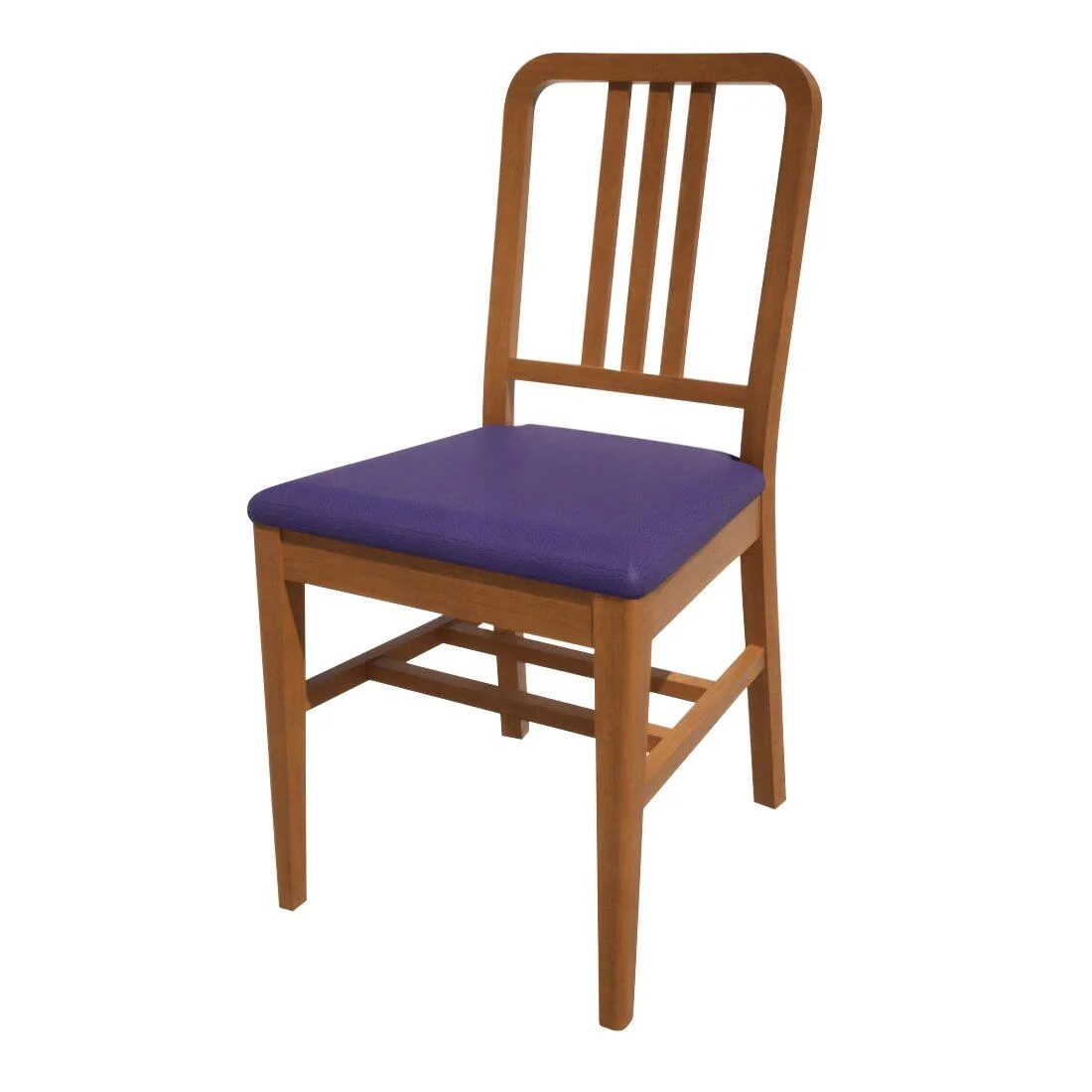Bolero Bespoke Vicky Side Chair in Blue/Oak