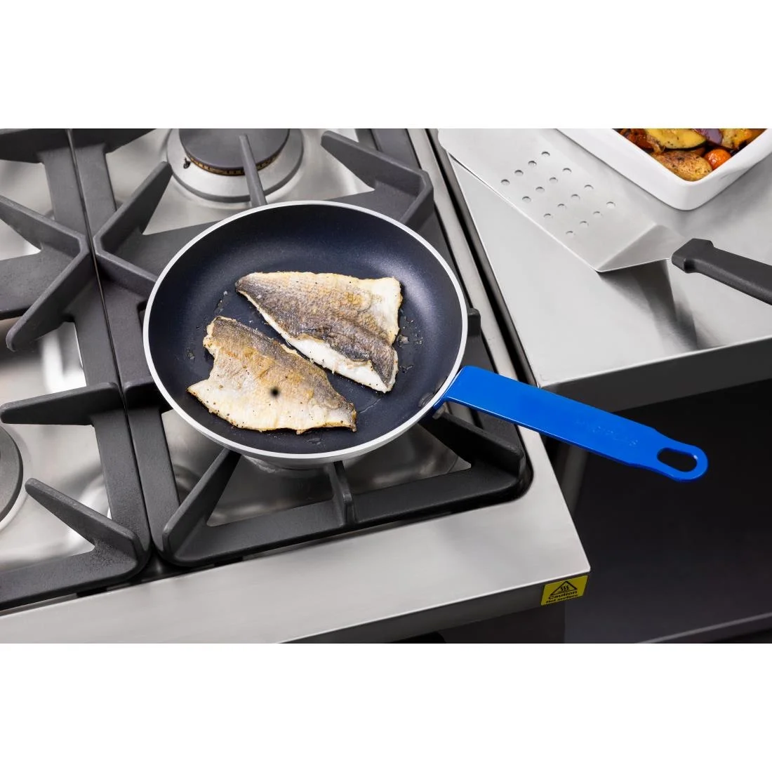 Hygiplas Aluminium Non-stick Teflon Platinum Plus Frying Pan Blue 24cm - Image 6