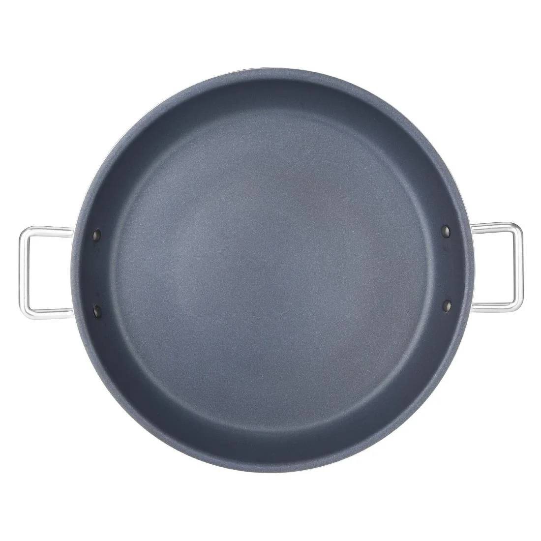 Vogue Aluminium Non-stick Teflon Platinum Plus Paella Pan 35cm - Image 2