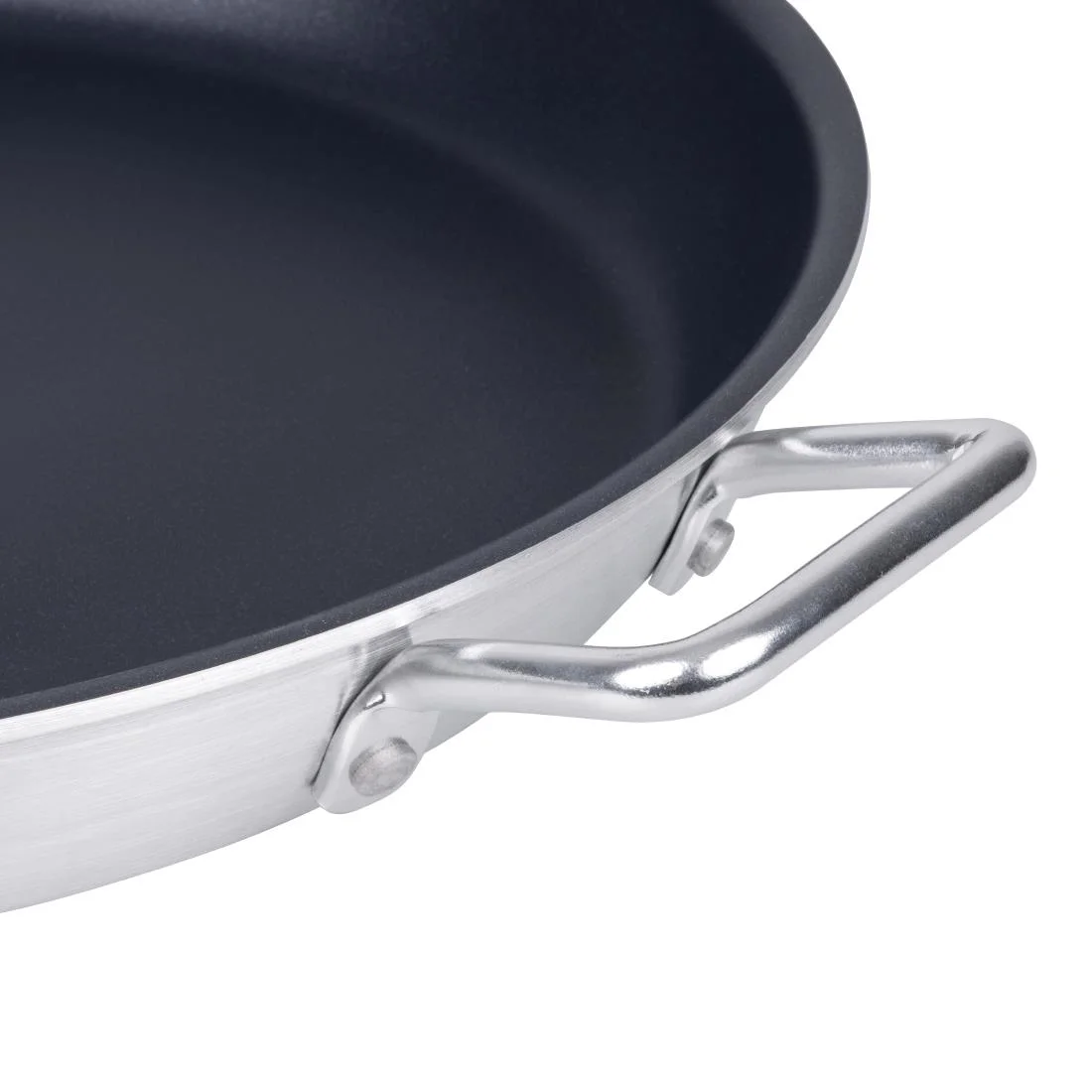 Vogue Non Stick Teflon Aluminium Paella Pan 450mm - Image 3