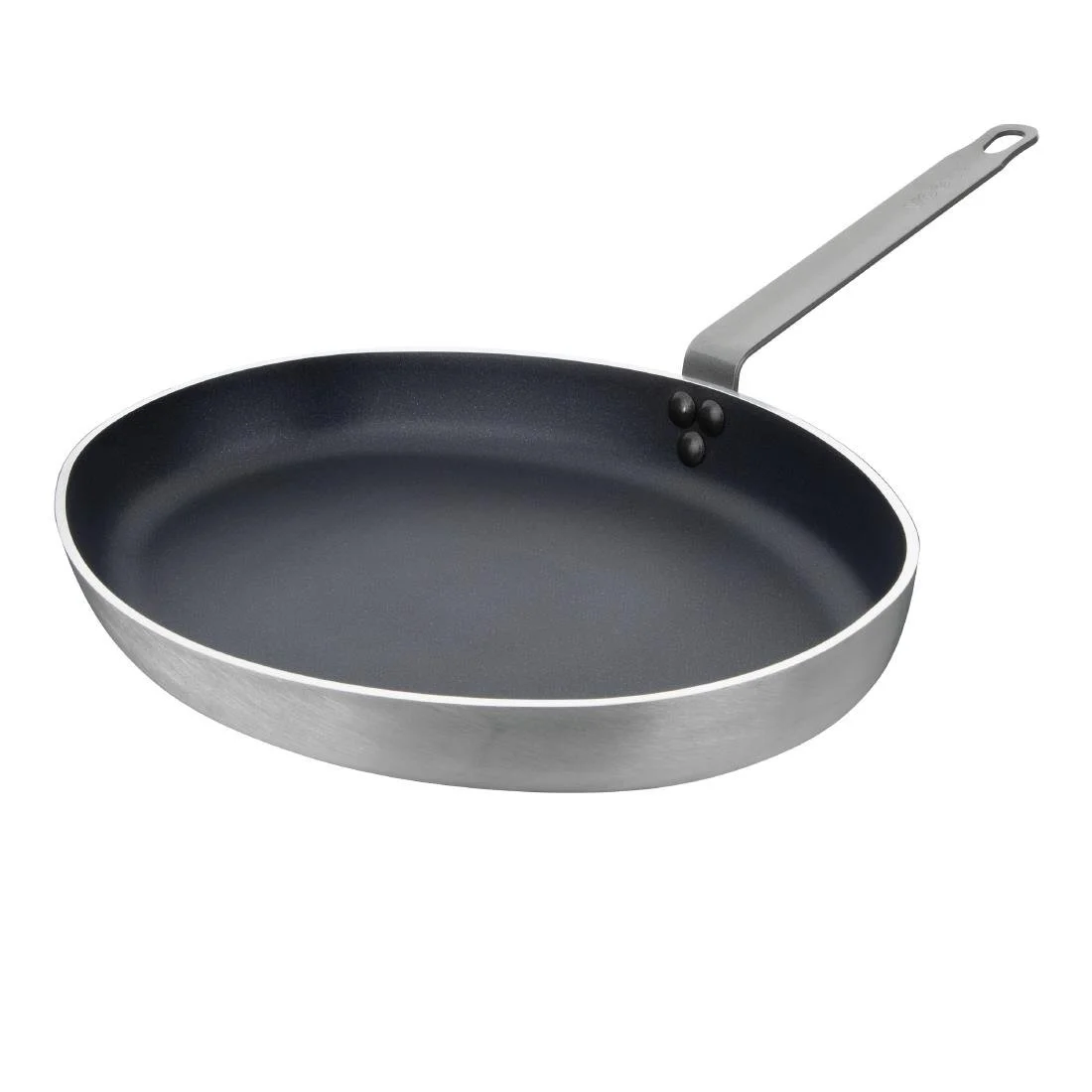 Vogue Aluminium Non-stick Teflon Platinum Plus Oval Frying Pan 40cm - Image 1