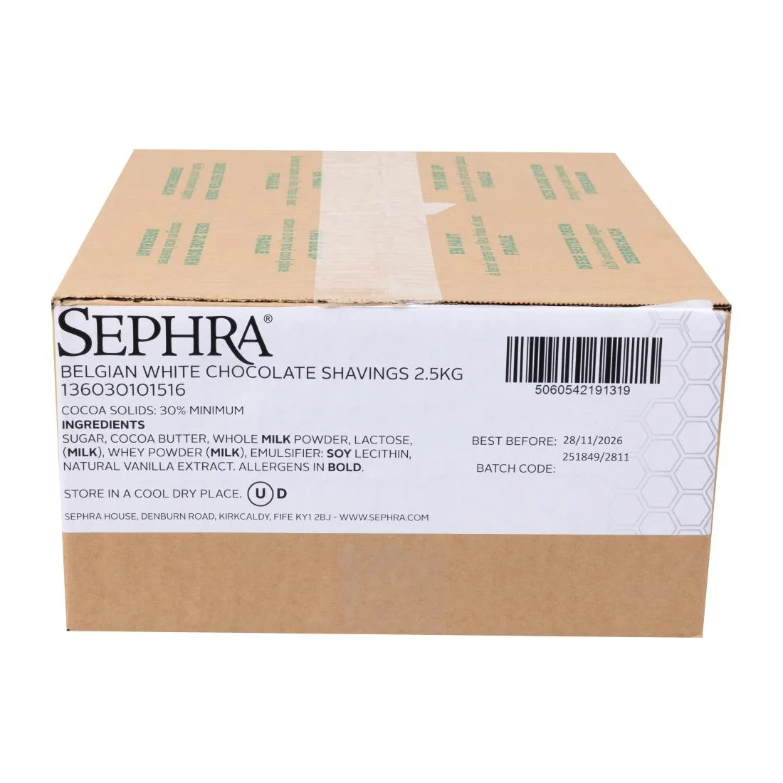 Sephra White Chocolate Shavings 2.5kg - Image 3