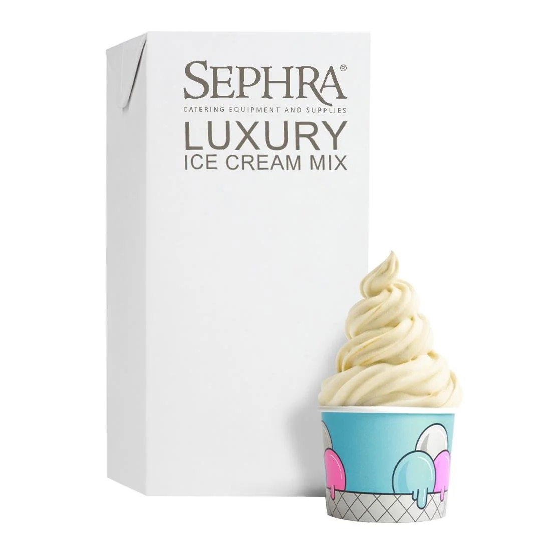 Sephra Luxury Soft Serve Ice Cream Mix 1Ltr (12 Pack)