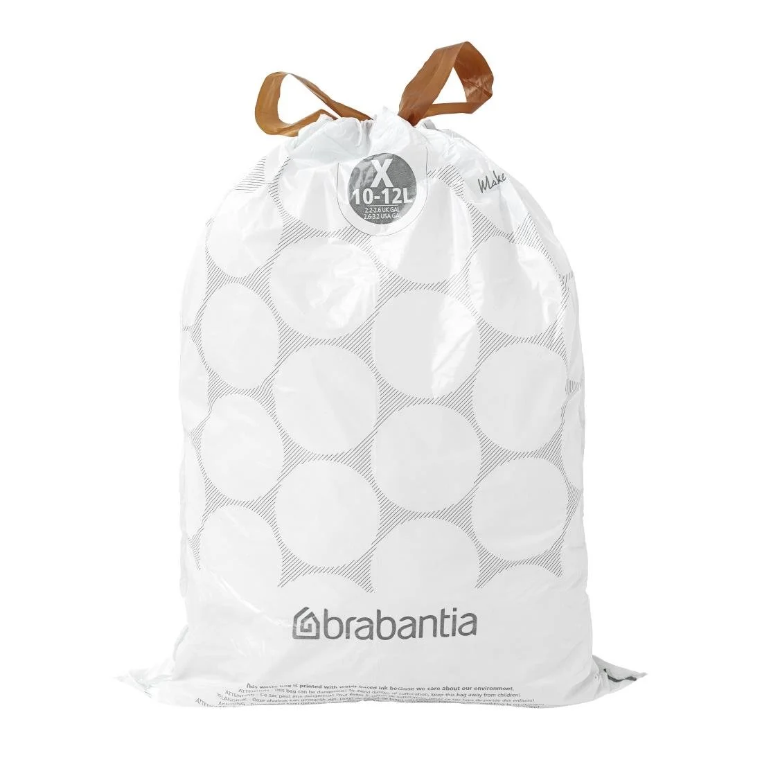 Brabantia PerfectFit Bin Bags, Code X, 10-12Ltr (40 Pack) - Image 1