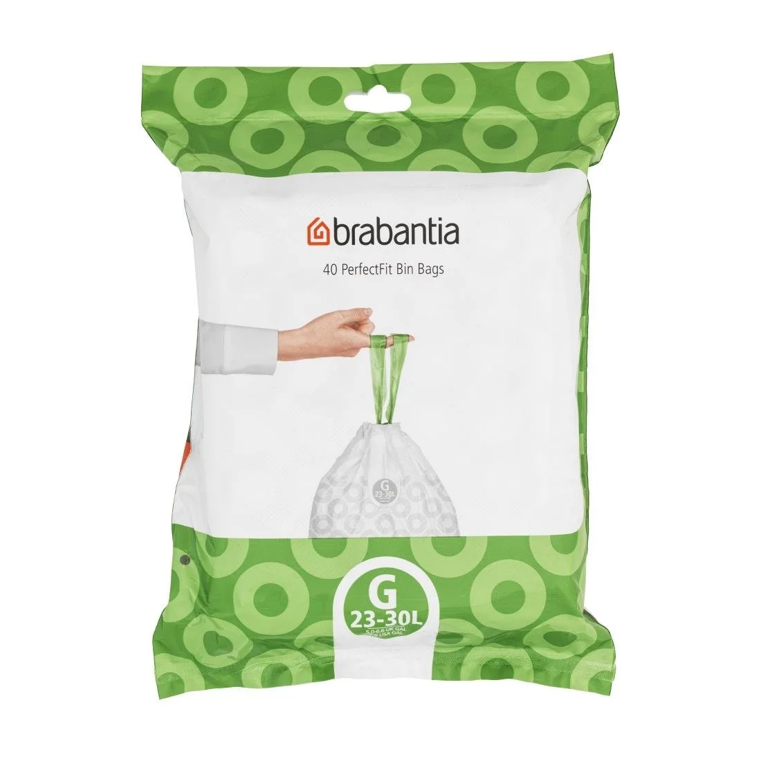 Brabantia PerfectFit Bin Bags, Code G, 23-30Ltr (40 Pack) - Image 2