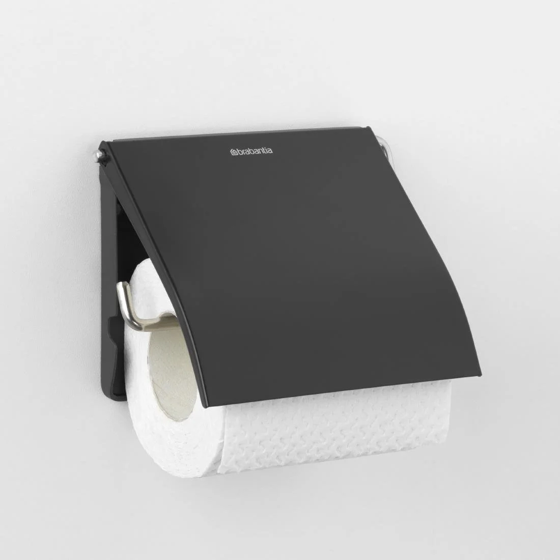Brabantia Renew Toilet Roll Holder Matt Black - Image 2