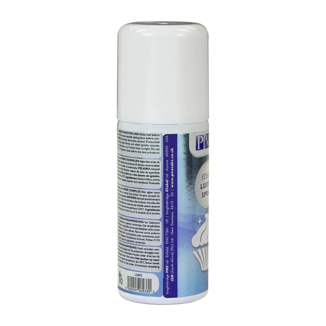 PME Edible Lustre Spray 100ml - Blue - Image 5