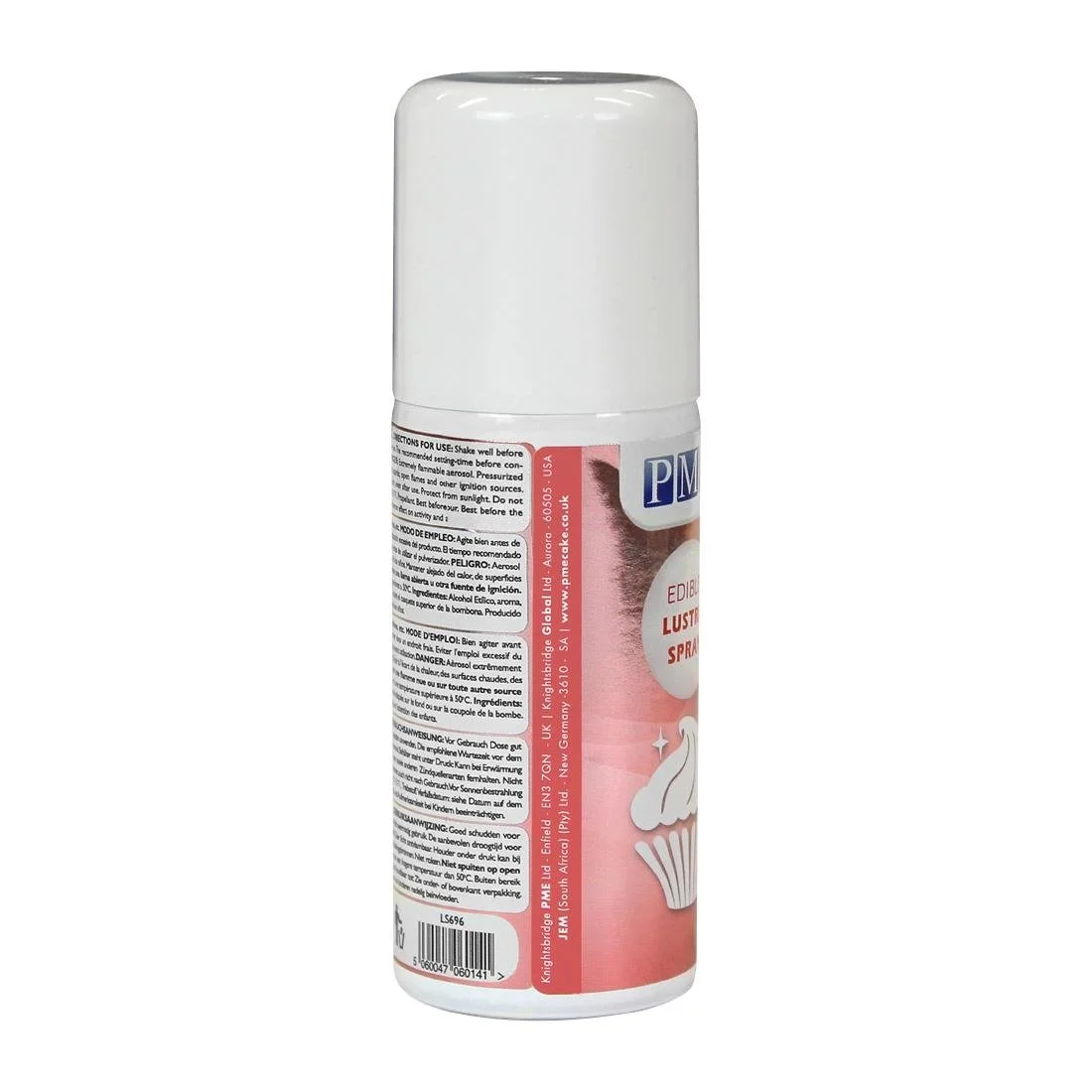 PME Edible Lustre Spray 100ml - Pink - Image 5