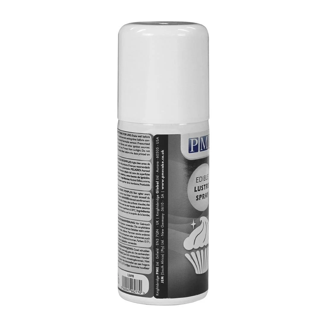 PME Edible Lustre Spray 100ml - Black - Image 5