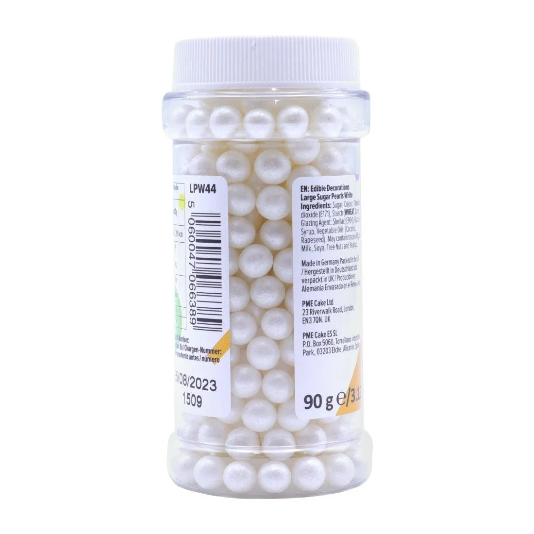 PME Large Sugar Pearls 90g - White - Image 3