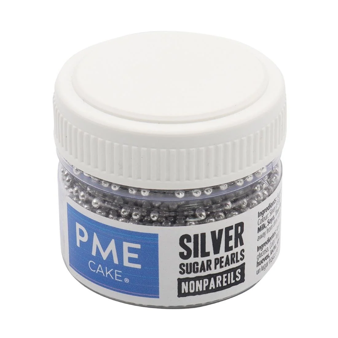PME Silver Sugar Pearls 25g - Nonpareils - Image 6