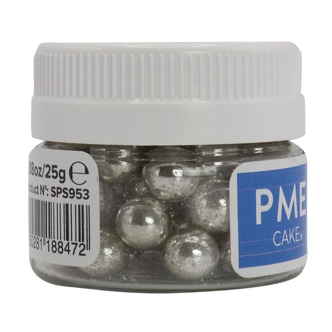 PME Silver Sugar Pearls 8mm - Image 2