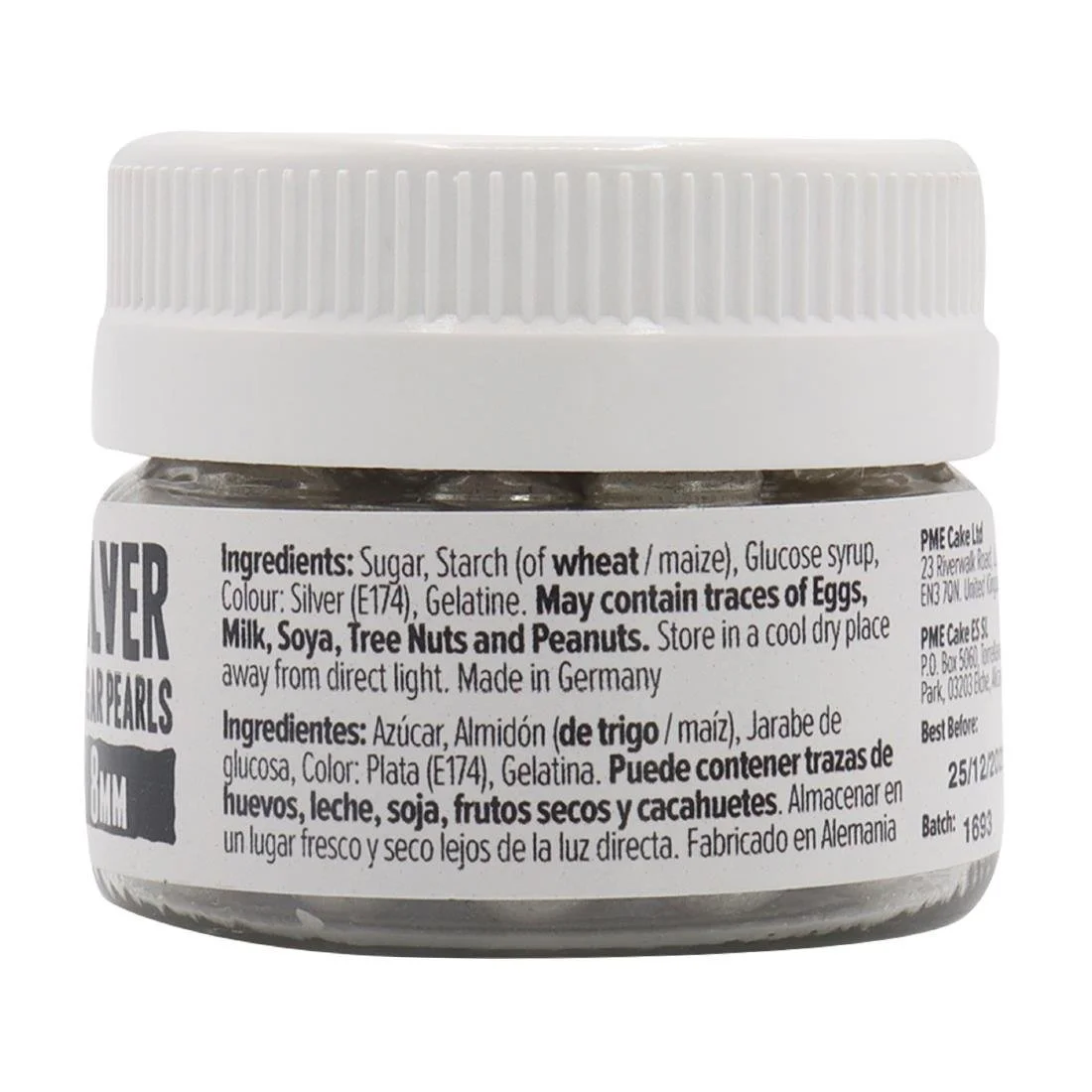 PME Silver Sugar Pearls 8mm - Image 3