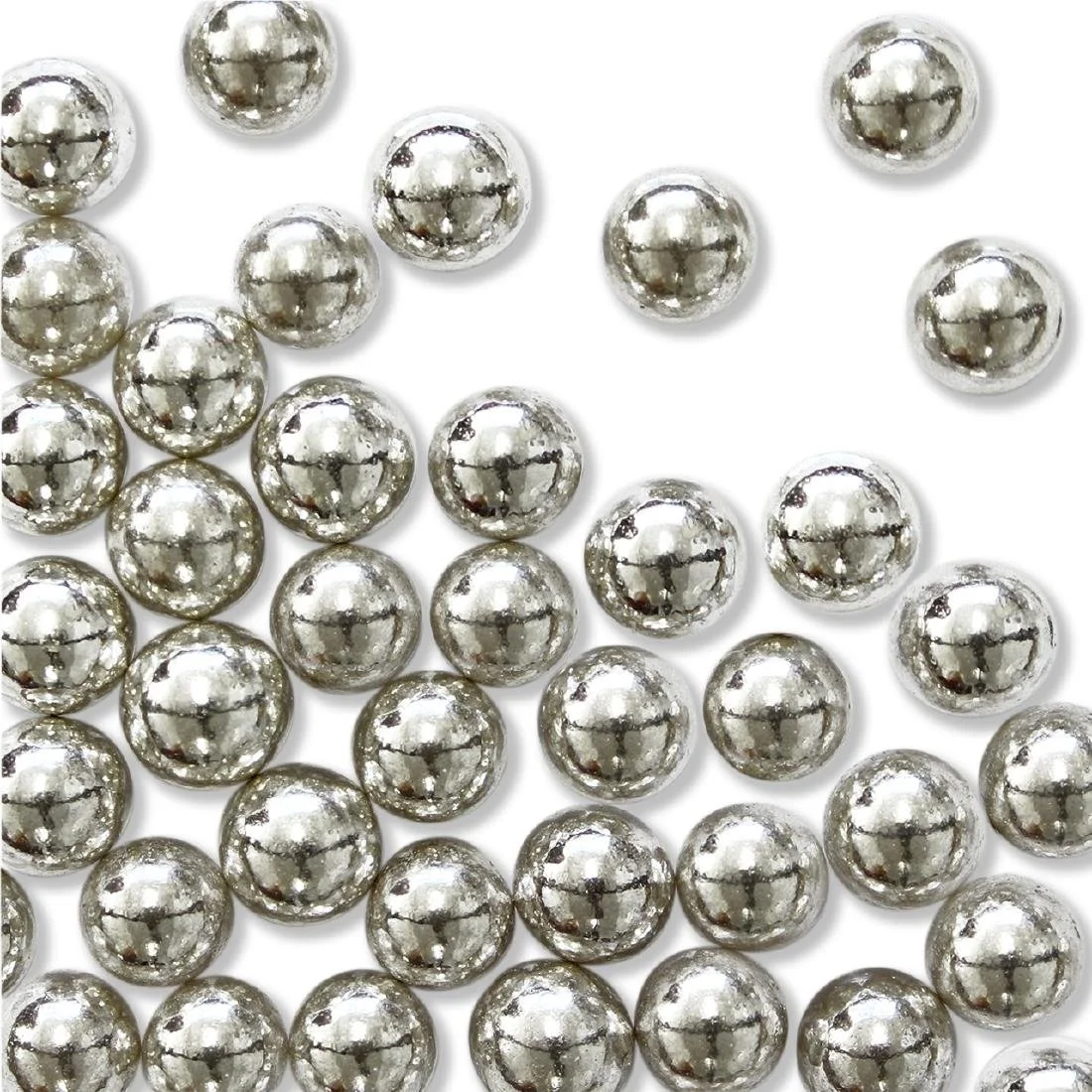 PME Silver Sugar Pearls 8mm - Image 4