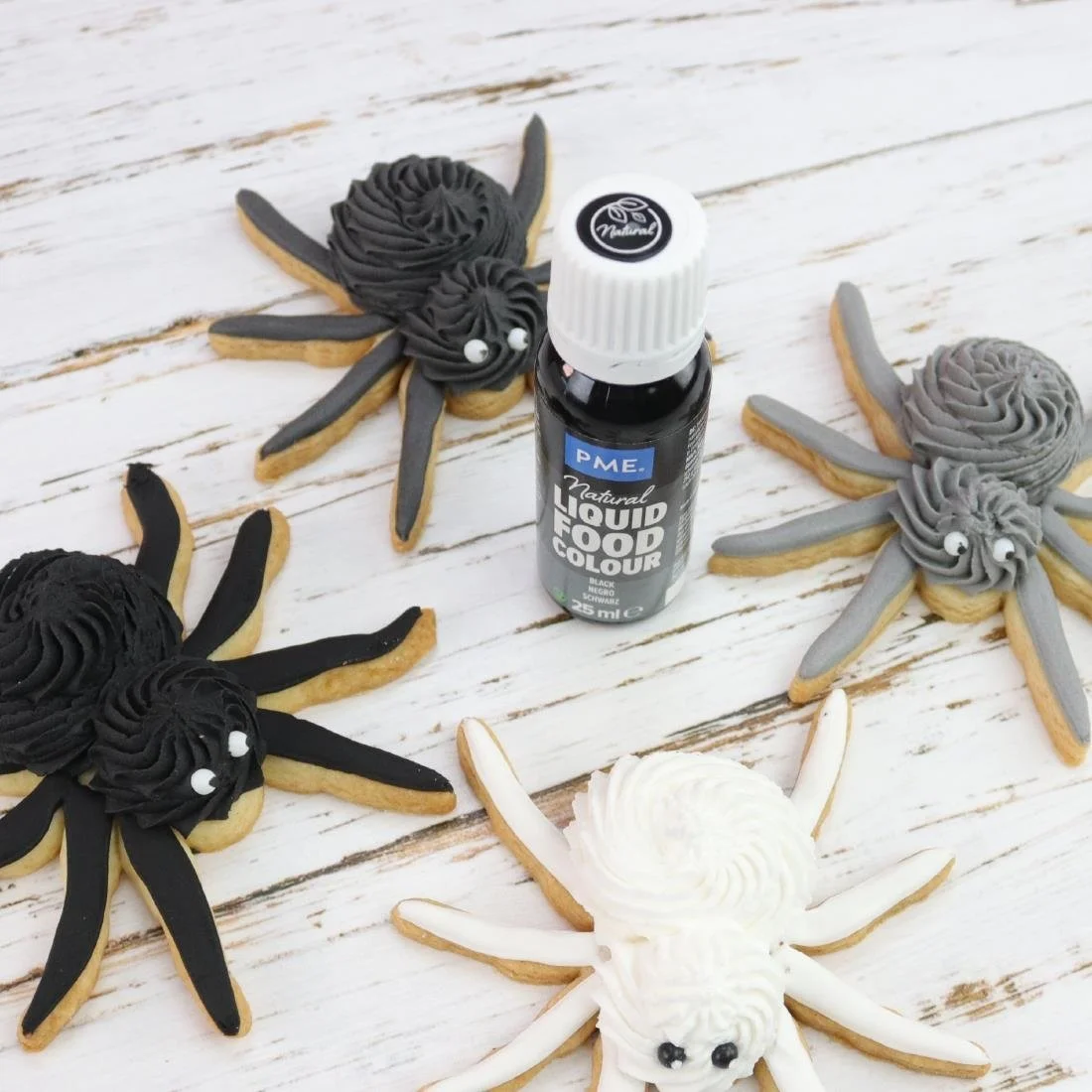 PME 100% Natural Food Colour - Black 25g - Image 15