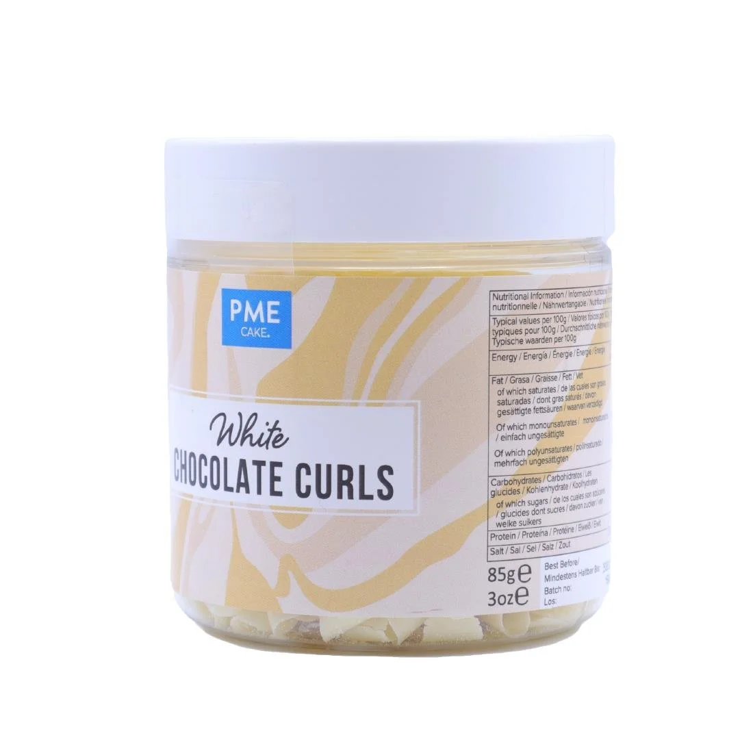 PME Chocolate Curls White Chocolate 85g - Image 3