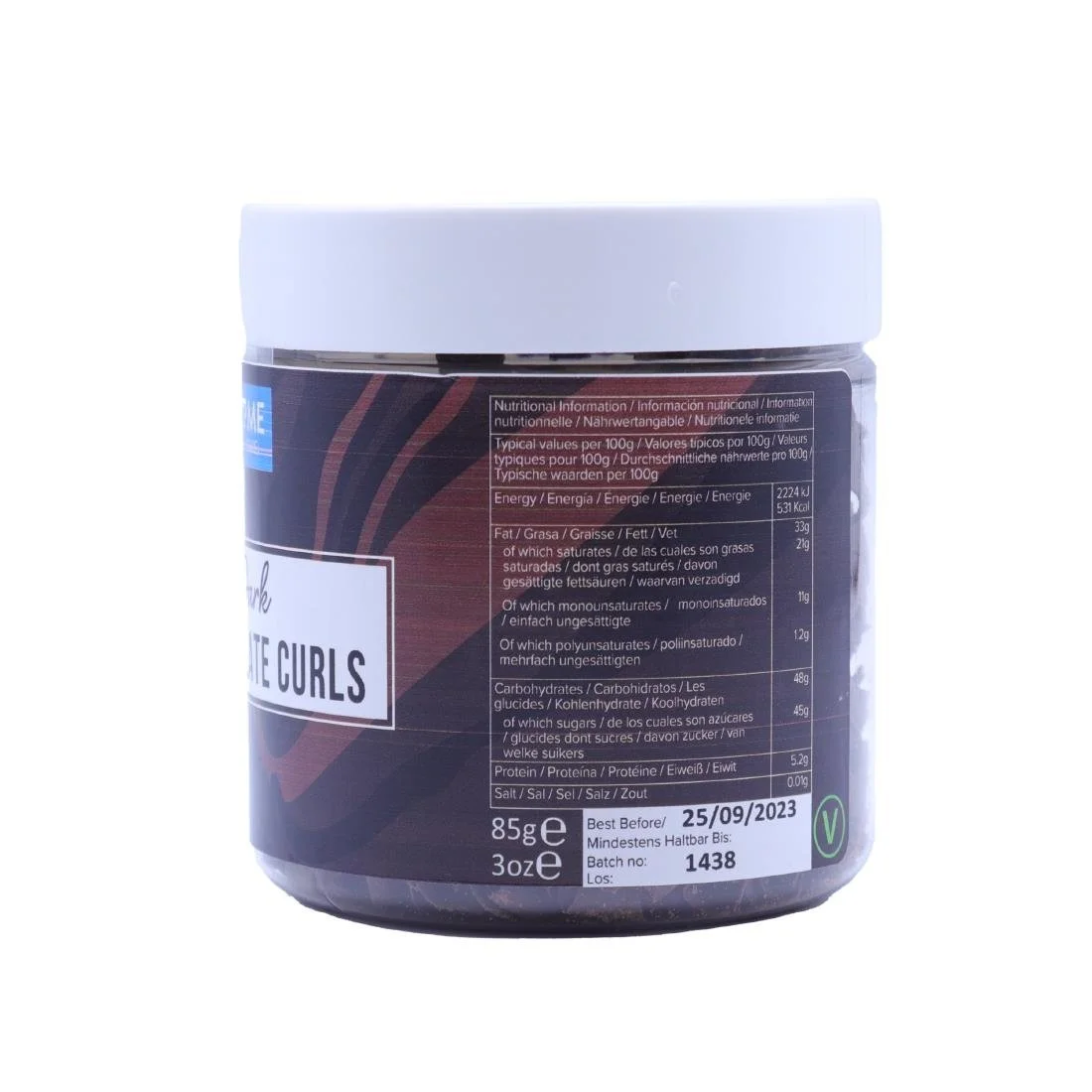 PME Chocolate Curls Dark Chocolate 85g - Image 4