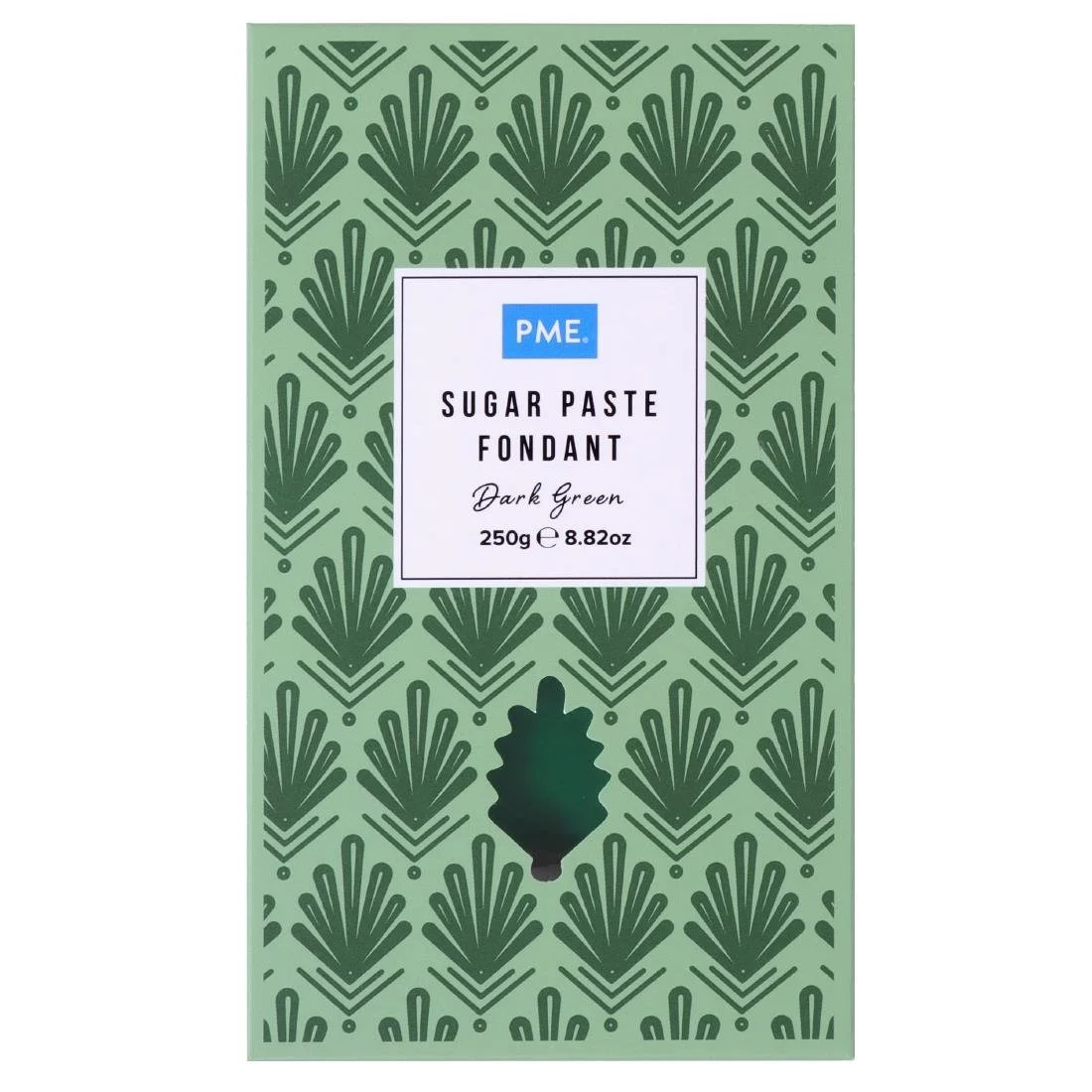 PME Sugar Paste Fondant Dark Green 250g - Image 1