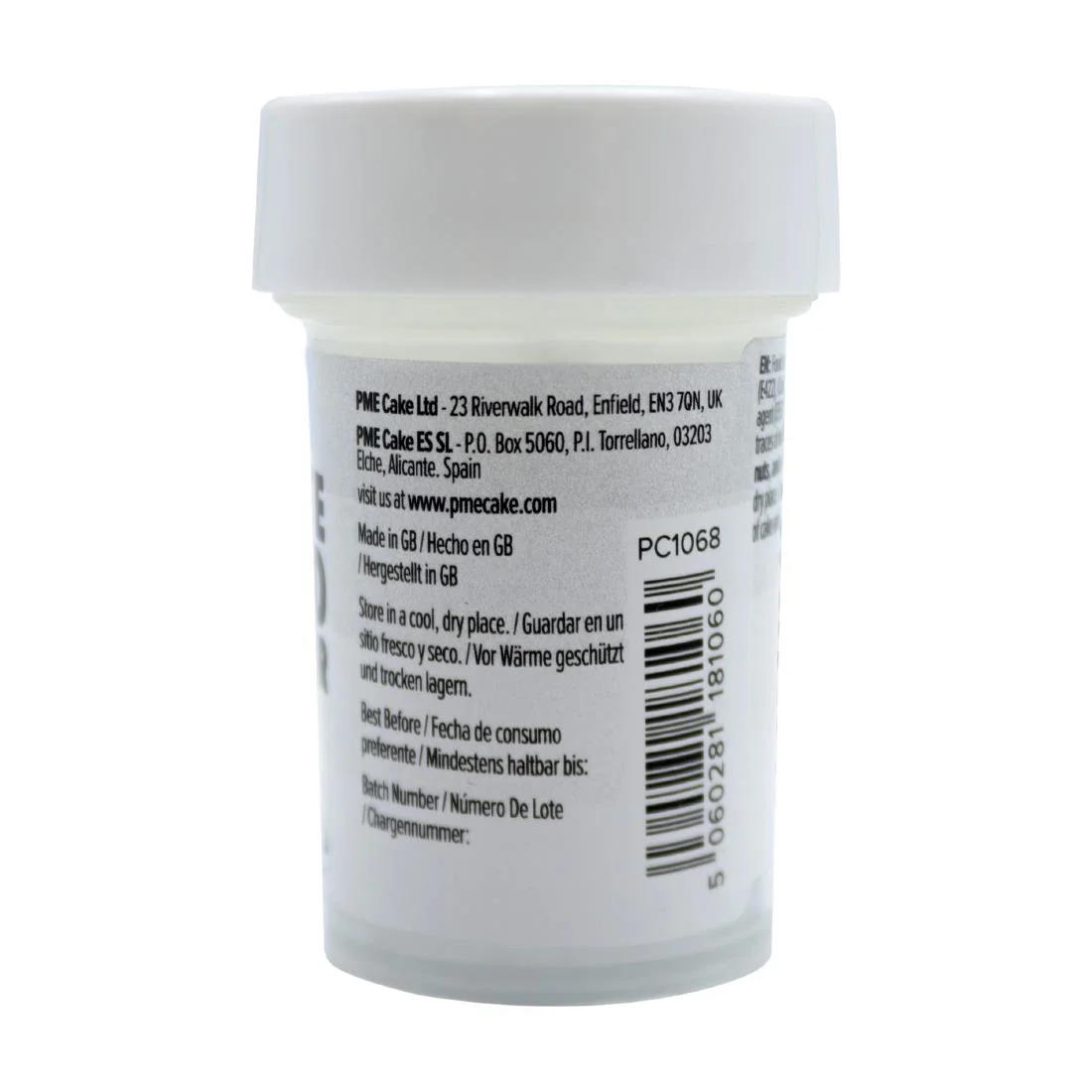 PME Concentrated Paste Food Colour - Arctic White 25g - Image 2